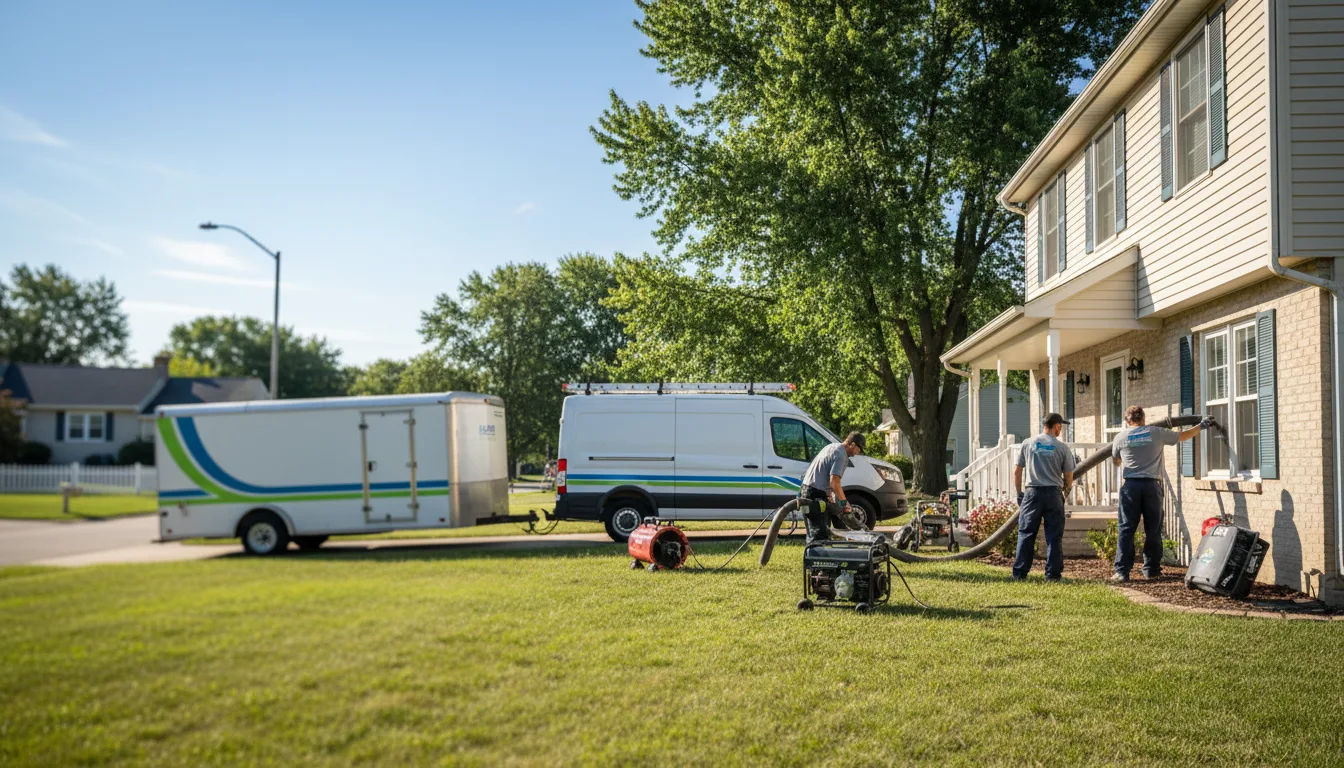 Flooded Basement Restoration And Cleanup With Repair in Roachdale, IN near me